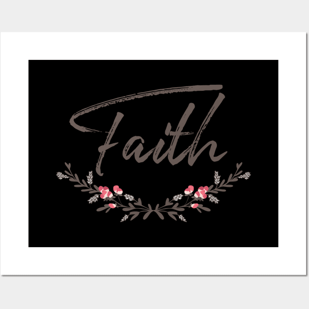 Classy Faith Tee Shirt Wall Art by beyerbydesign